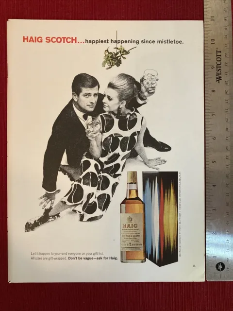Haig Blended Scotch Whisky 1967 Print Ad - Great To Frame!