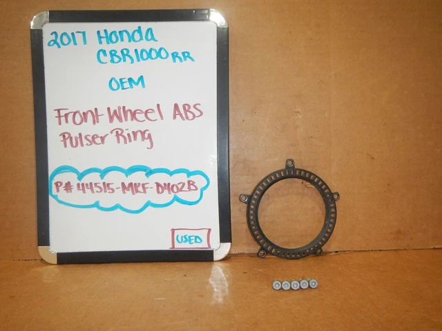2017 Honda CBR1000RR OEM Front Wheel Pulser Ring w/Hardware 44515-MKF-D40ZB