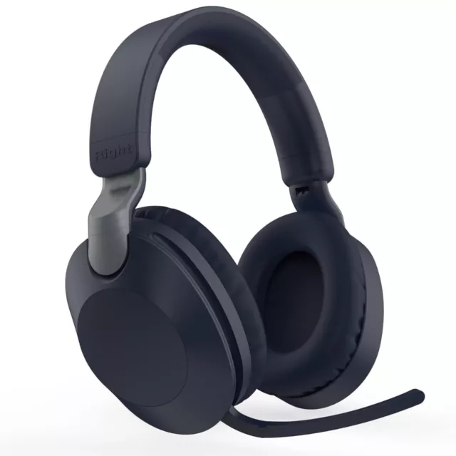 Wireless Bluetooth Headphones Over Ear Deep Bass Headset Work Gym Foldable Blue