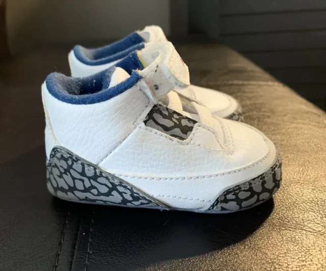 Nike Air Jordan 3 Retro True Blue Soft Bottom Infant 3C Shoes 315111-104