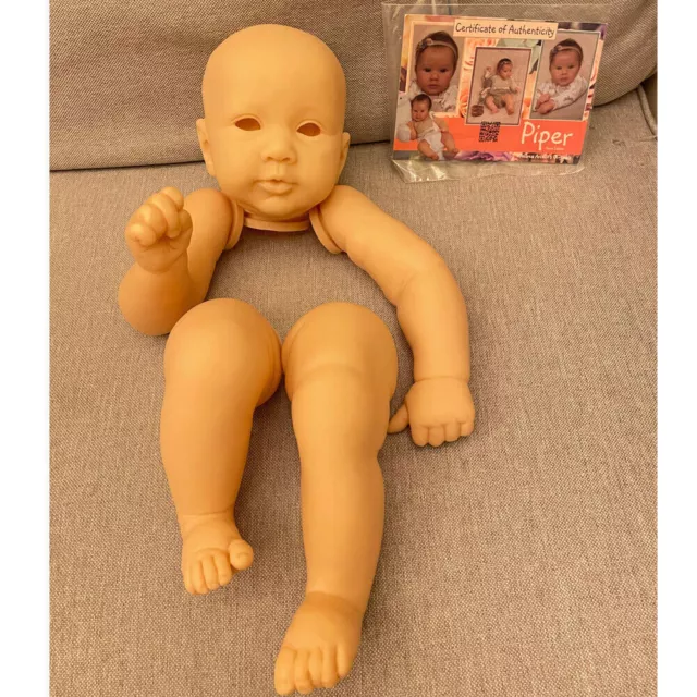 Unpainted Reborn Baby Doll Kit with COA Blank Fresh Color DIY Mold Lifelike Kits