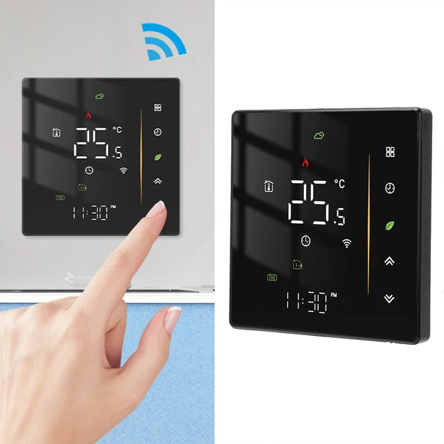 Smart Thermostat APP Control WIFI Programmable Home Thermostat 95V‑240VAC Black✿