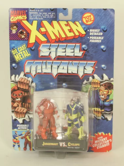 ToyBiz Marvel Comics X-Men Steel Mutants Juggernaut Vs Cyclops