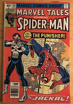 Marvel Tales Spider-Man #106 Reprints Amazing #129 1st Punisher Newsstand Reader