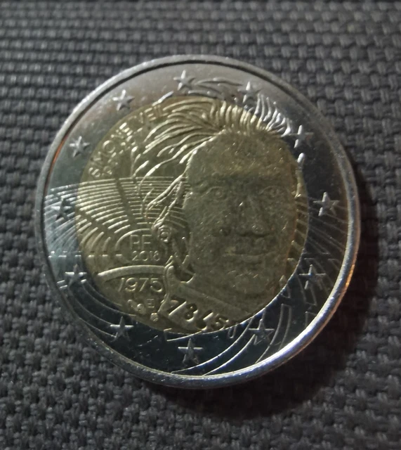 Pièce de 2 euros très rare Simone Veil Édition 2018