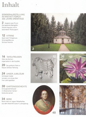 HEFT 3/2018 SCHLÖSSER, Schloss Rastatt Förch, Tettnang, Ludwigsburg