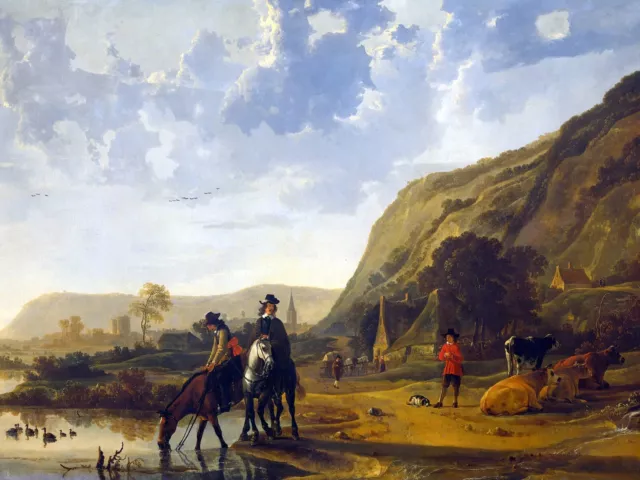 8 x 6 Landscape Art Aelbert Cuyp Ceramic Mural Backsplash Bath Tile #2238