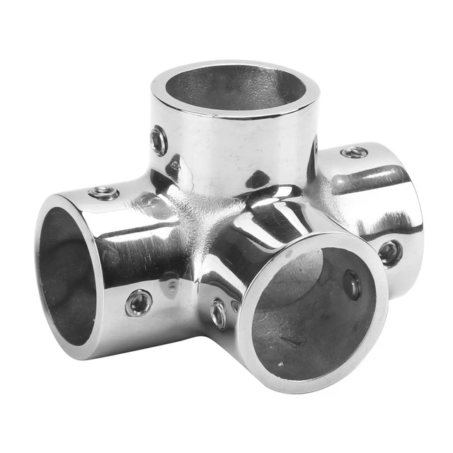 Nuovissimo connettore giunto maglia raccordo corrimano a 4 vie 316 acciaio inox