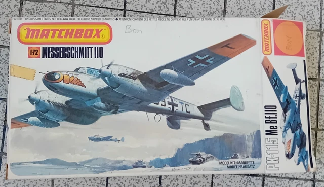 Maquette avion MATCHBOX MESSERSCHMITT II0 1979  Eche 1/72 Neuf