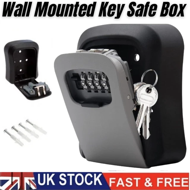 Wall Mounted Key Safe with 4 Digit Combination | Outdoor