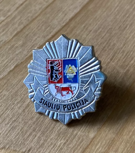 Town Police Badge Coat of Arms