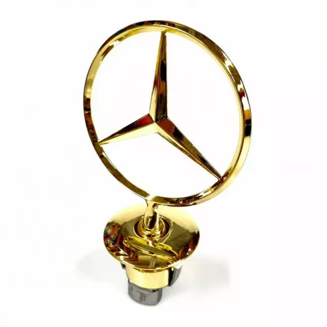 Gold 44 mm Mercedes W211 S211 W212 S212 W221 W222 W204 S204 Stern Emblem