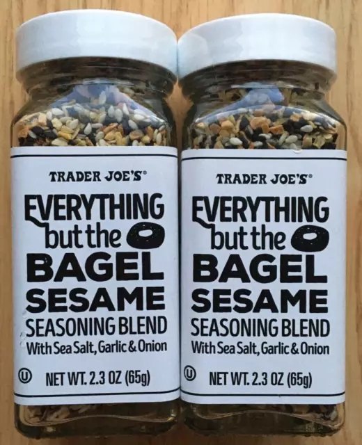 2 x TRADER JOE'S TUTTO but the BAGEL SESAME 65g ciascuno nuovo