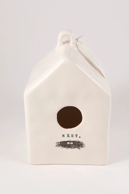 Rae Dunn NEST by Magenta Artisan Collection Ceramic Pottery Boutique Birdhouse