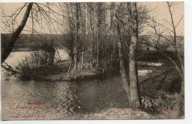 DORMANS - Marne - CPA 51 - bords de Marne une ile
