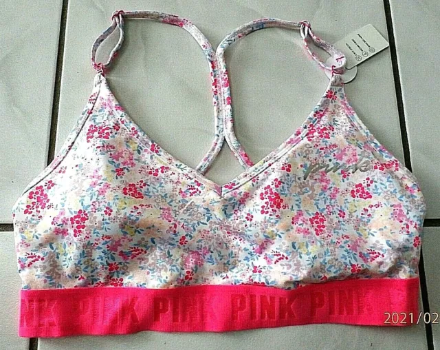 NWT VICTORIAS SECRET Pink Ultimate Pull On Wireless Sports Bra Size Ex  Small New £15.06 - PicClick UK