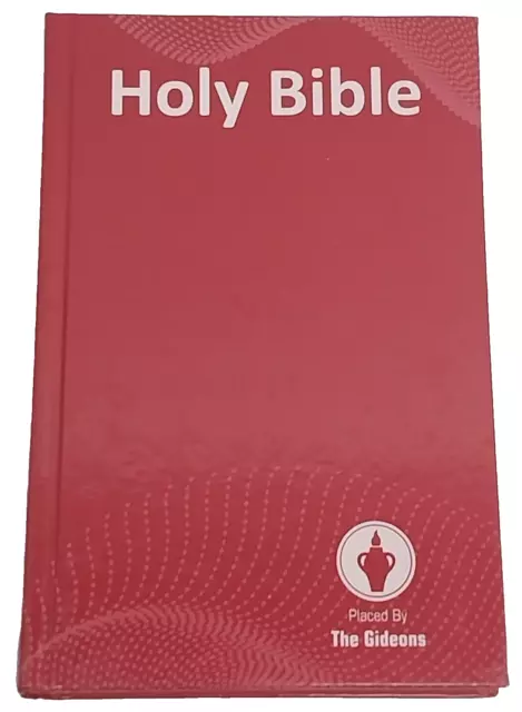 Holy Bible Placed By The Gideons Old & New Testament Hardcover 2019 Red Gloss