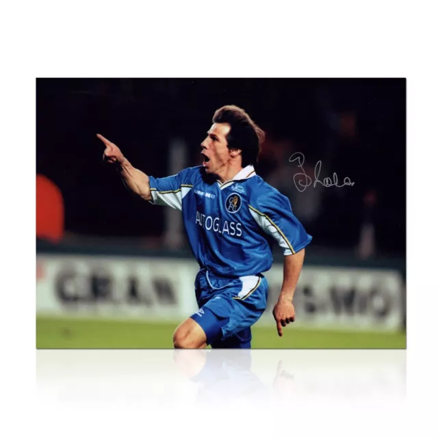 Foto firmada por Gianfranco Zola: Gol