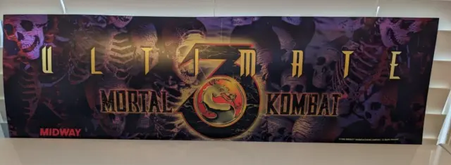 MORTAL KOMBAT 3 ULTIMATE MK3 Original Arcade Marquee USA SHIPS FAST