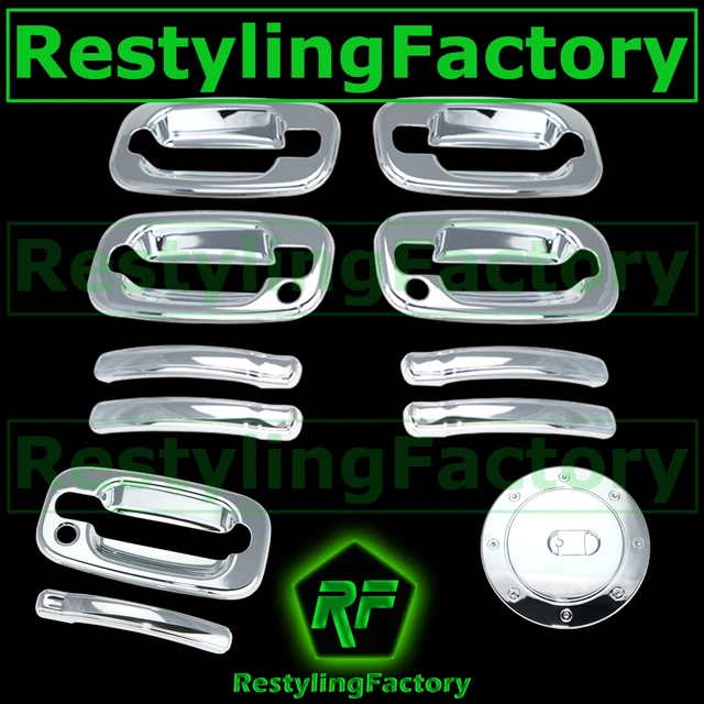 Chevy Tahoe+Suburban Chrome 4 Door handle PSG Keyhole+Tailgate Barn+Gas Cover