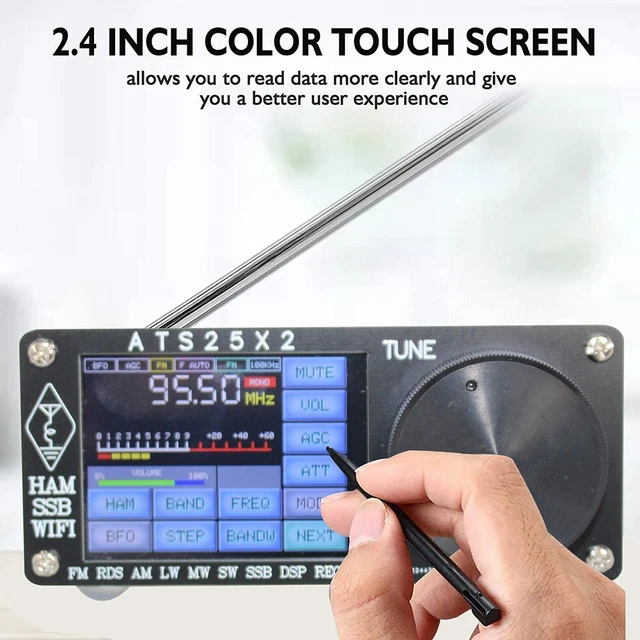 Dsp Ricevitore Radio Ricevitore 11.1 10.2 4.7cm Alluminio Lega BNC D'Interfaccia