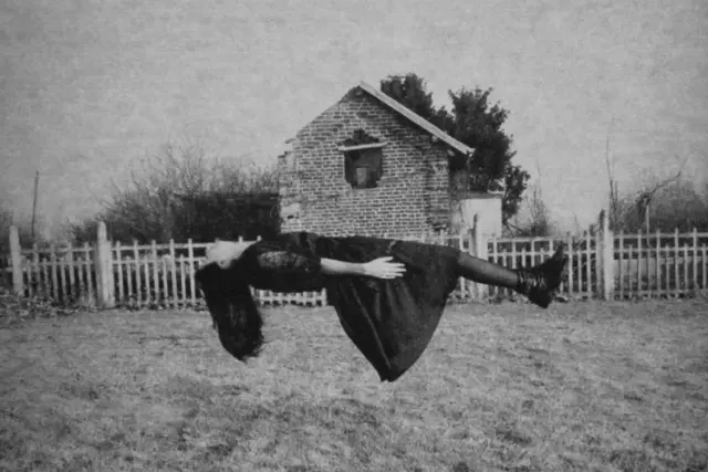Antique Levitation Photo 210b Odd Strange & Bizarre