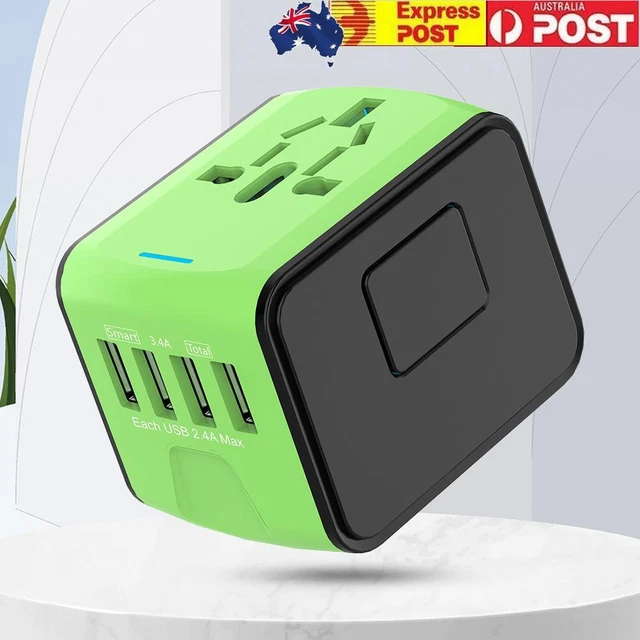 Fast Charging 18W Outlet Adapter Portable AC Power Plug Adapter for AU UK EU US
