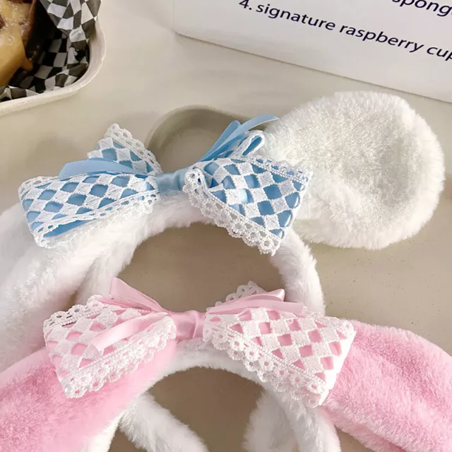 Women Rabbit Ears Hairbands Cosplay Bunny Ear Headband Lolita Hair Accessories