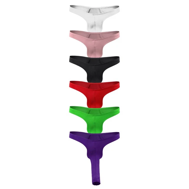 High Quality Underwear T-back Briefs Panties Soft Solid Thongs Classic