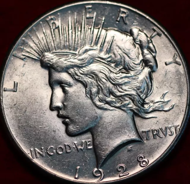 Uncirculated 1928 Philadelphia Mint Silver Peace Dollar