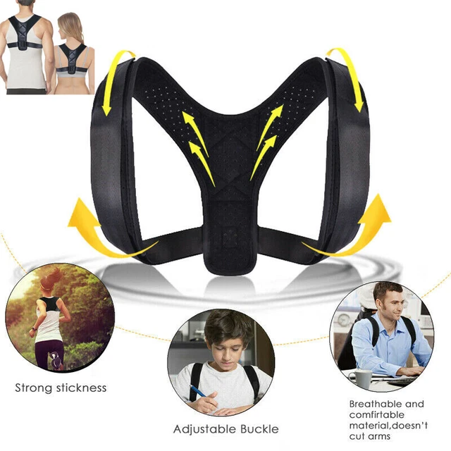 Dos Posture Correcteur Épaule Droit Attelle Support Ceinture Thérapie Men Femme