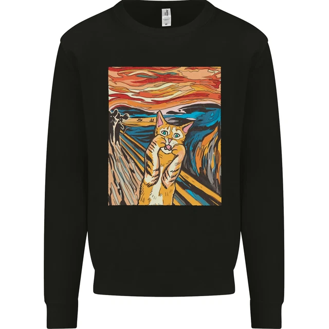 Felpa maglione Cat Scream Patto Parodia Patto