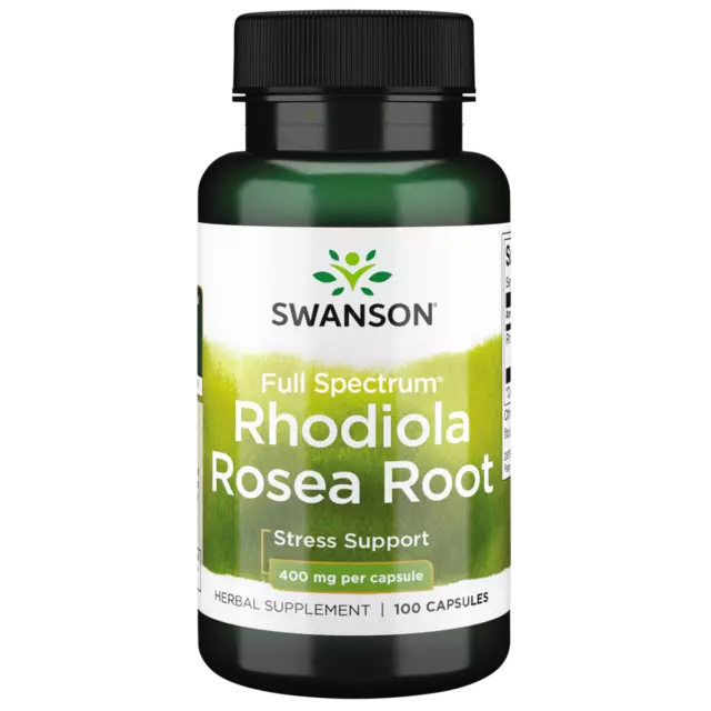 Swanson Rhodiola Rosea Root, 400 mg, 100 Count