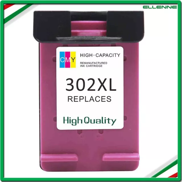 ✅ Cartuccia Compatibile Con Hp 302 Xl Colore Stampante Deskjet 3830 3832 4650 ✅