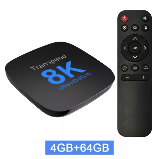 MX10 RK3528 Android 13 Smart TV Box 8K HD WIFI BT 5.0 Video Media Player UK 3