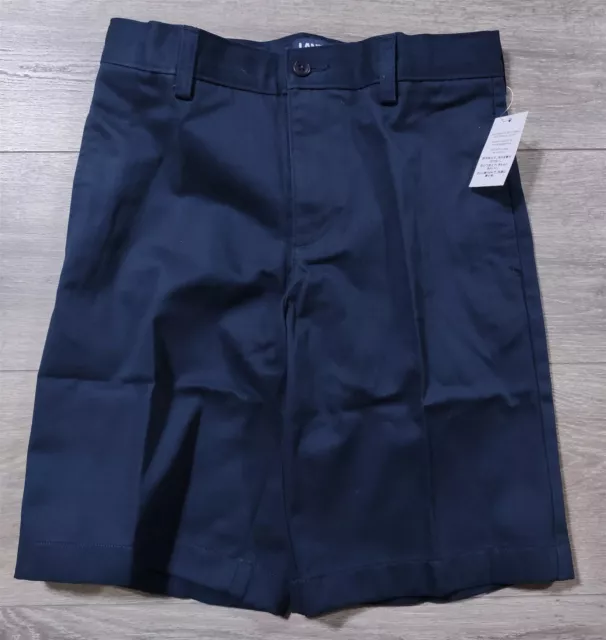Lands End Shorts Kids Size 14 Blue Navy Chino School Uniform Bottoms Boys