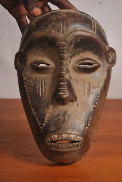 African Tribal Art,amaizing chokwe mask from DRC.done