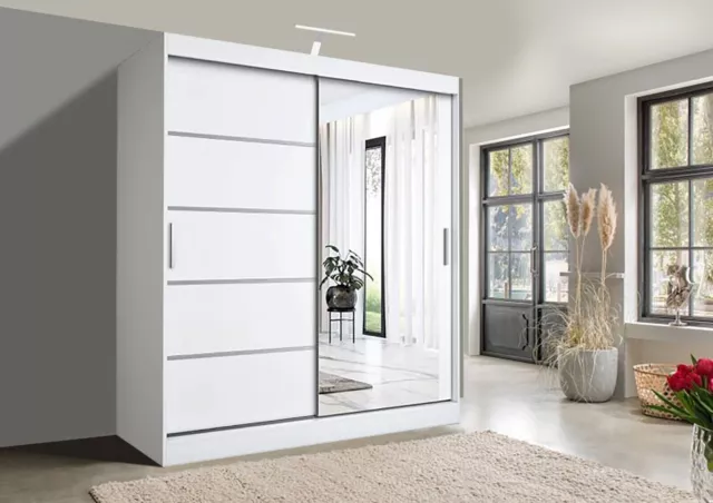 FHI-IBIZA sliding mirror door wardrobe 2 & 3 doors