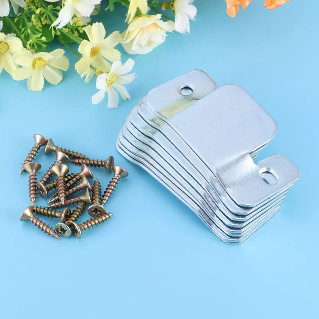 Pack 8 Universal Sectional Interlocking Connector 16pcs Screws Sofa Furniture