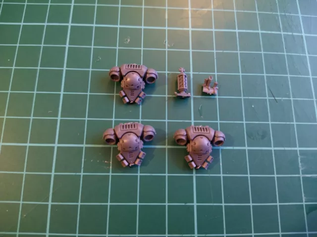 3 Black Templars Crusaders Backpacks (bits)