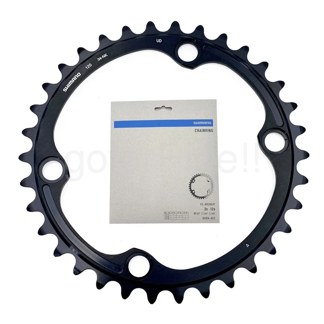 Plateau Noir 50T Pédalier Route Pignon Shimano Dura-Ace FC-R9200/P 12