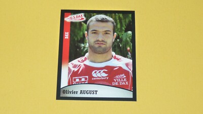 N°192 AUGUST US DAX LANDES PANINI RUGBY 2009 TOP 14 FRANCE 