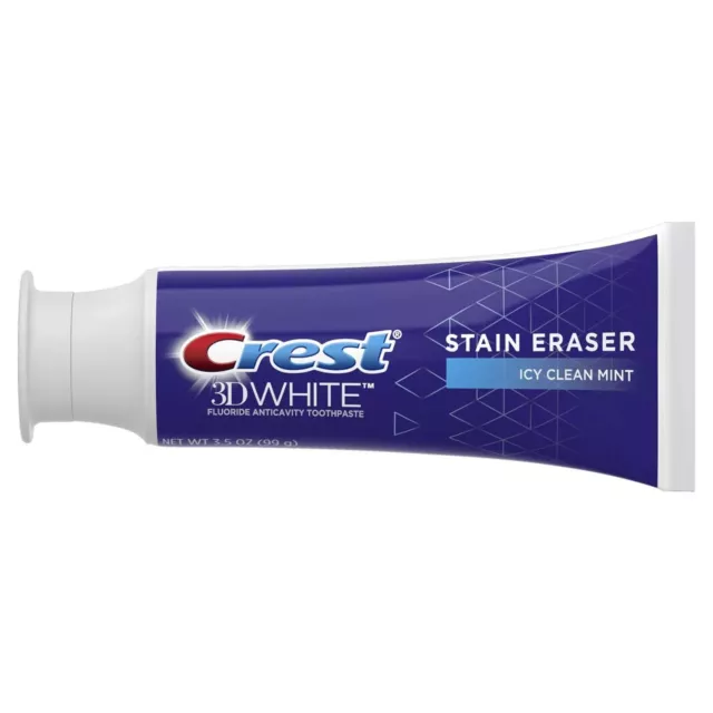 Crest 3D White Tache Gomme à Effacer Icy Menthe Dentifrice, 99 G, USA Import 2