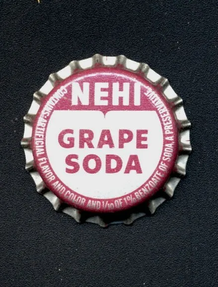 Soda Bottle Caps Vintage Original Lot Set of 10 Nehi Grape NOS Unused Old 1960s