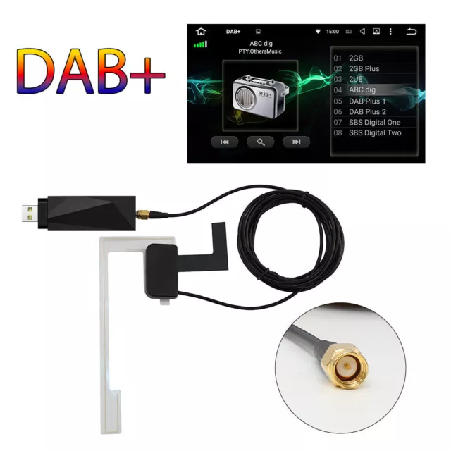 DAB+ USB Digital Radio Tuner Dongle Receiver for Android Car Stereo 2