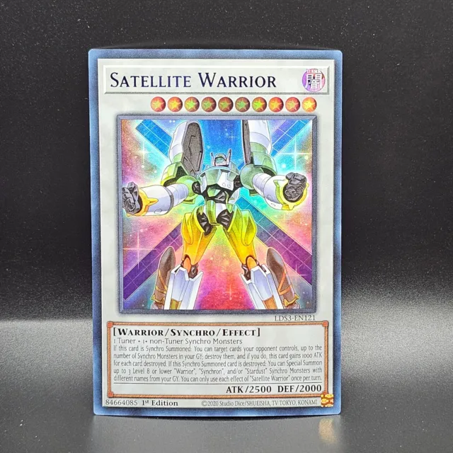 Yu Gi Oh Satellite Warrior LDS3-EN121 Ultra Rare 1st Ed Blue Holo LP Card ygo
