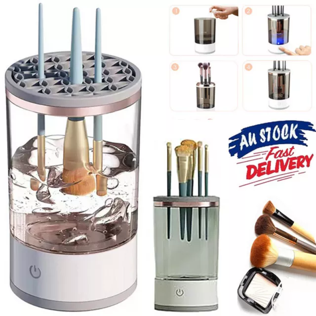 Automatic Brush Cleaner Electric Makeup Brush Cleaning Machine Fast Clean Dryer