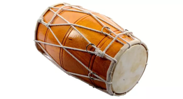 Indio Madera Tradicional Bina Dholak no.39 mini Instrumento Musical Con Bolsa