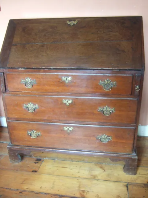 Large Antique Georgian (1760-1820) Solid Oak Secretaire