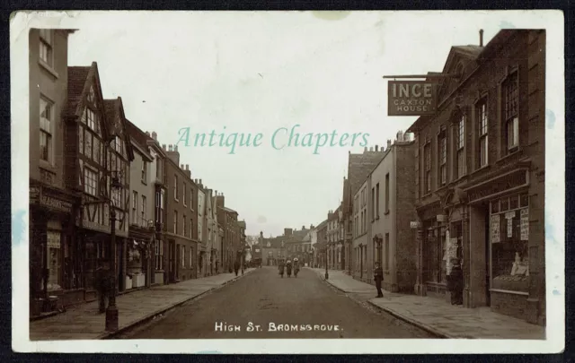 1912 High Street Bromsgrove Worcestershire Postcard C381